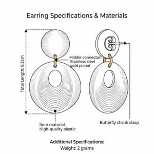 Imperial Statement Earrings – Extra Large Sculptural Design - Image 10