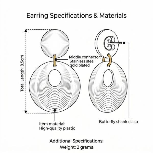 Imperial Statement Earrings – Extra Large Sculptural Design