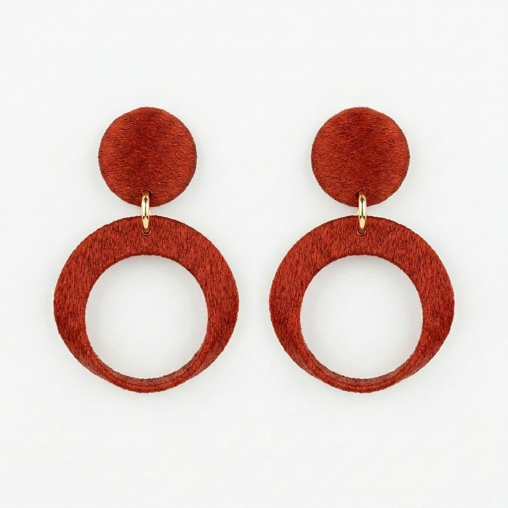 Imperial Statement Earrings – Large Modern Drop Earrings - Image 2