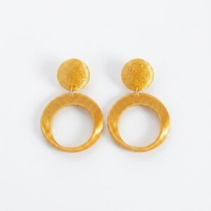 Imperial Statement Earrings – Large Modern Drop Earrings - Image 3