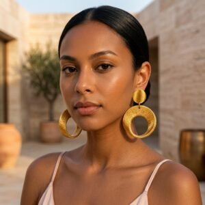 Imperial Statement Earrings – Extra Large Sculptural Design - Image 9