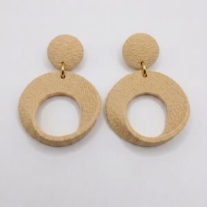 Side view of extra large sculptural imperial earrings design